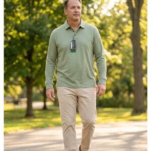 Banana Republic Sage Green Polo Shirt